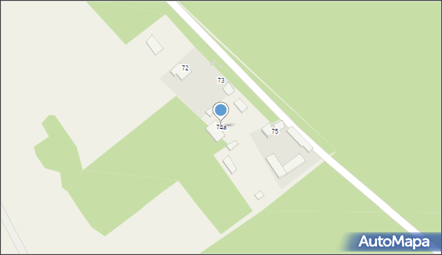Kaszewiec, Kaszewiec, 74a, mapa Kaszewiec