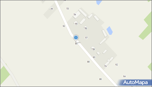 Kaszewiec, Kaszewiec, 90, mapa Kaszewiec