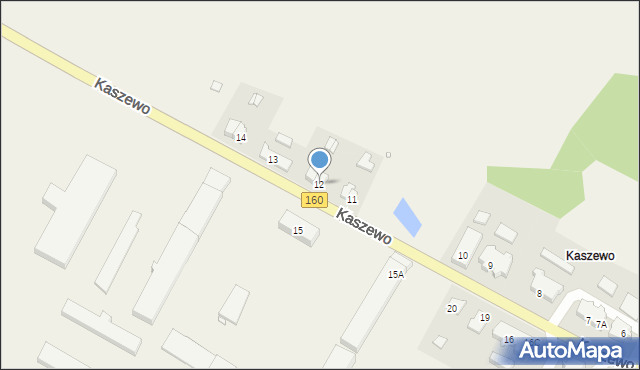 Kaszewo, Kaszewo, 12, mapa Kaszewo