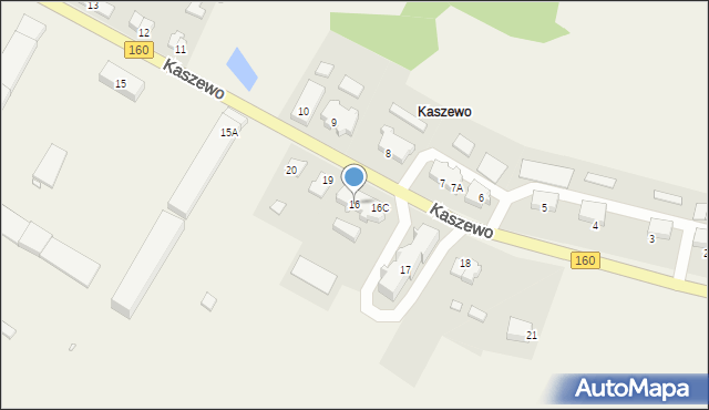 Kaszewo, Kaszewo, 16, mapa Kaszewo