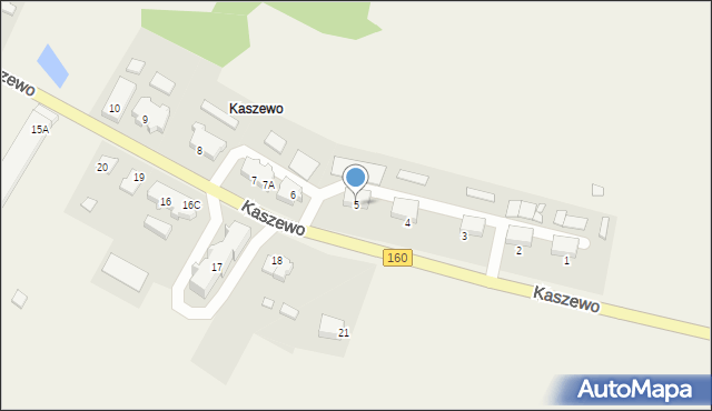 Kaszewo, Kaszewo, 5, mapa Kaszewo