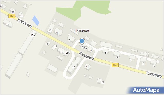 Kaszewo, Kaszewo, 7, mapa Kaszewo