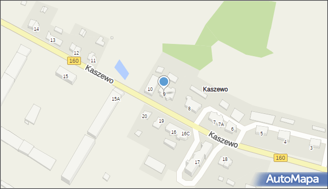 Kaszewo, Kaszewo, 9, mapa Kaszewo