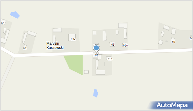 Kaszewska Wola, Kaszewska Wola, 62, mapa Kaszewska Wola