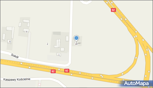 Kaszewy Dworne, Kaszewy Dworne, 14, mapa Kaszewy Dworne