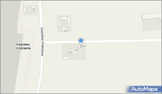 Kaszewy Dworne, Kaszewy Dworne, 17, mapa Kaszewy Dworne