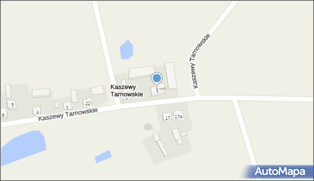 Kaszewy Tarnowskie, Kaszewy Tarnowskie, 1, mapa Kaszewy Tarnowskie