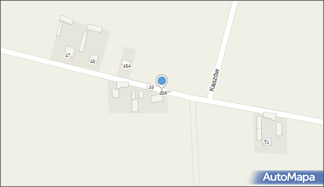 Kaszów, Kaszów, 49A, mapa Kaszów