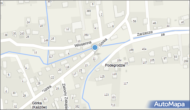 Kaszów, Kaszów, 182, mapa Kaszów