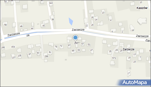 Kaszów, Kaszów, 250, mapa Kaszów