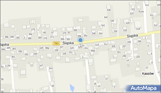 Kaszów, Kaszów, 270, mapa Kaszów