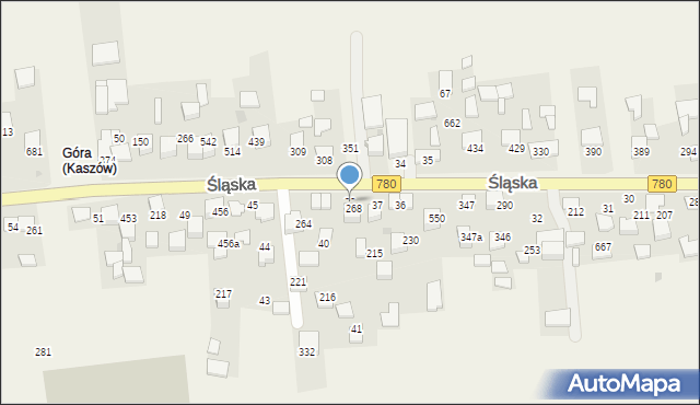 Kaszów, Kaszów, 38, mapa Kaszów