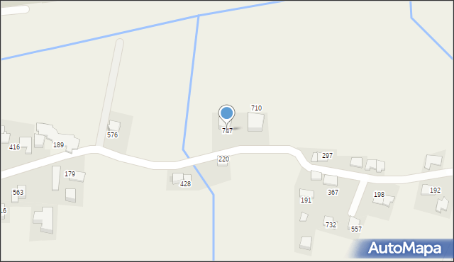 Kaszów, Kaszów, 747, mapa Kaszów