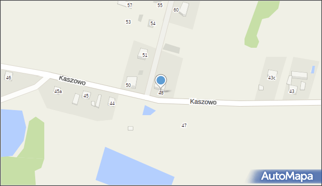 Kaszowo, Kaszowo, 48, mapa Kaszowo