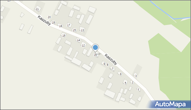 Kaszuby, Kaszuby, 10, mapa Kaszuby