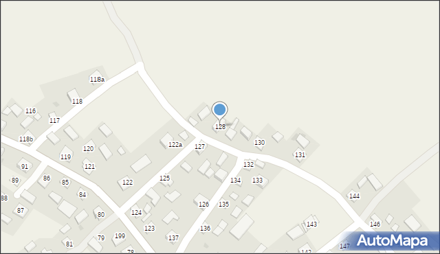 Kaszyce, Kaszyce, 128, mapa Kaszyce