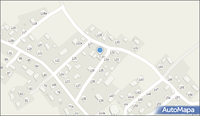 Kaszyce, Kaszyce, 136a, mapa Kaszyce