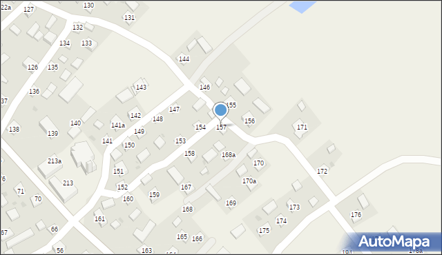 Kaszyce, Kaszyce, 157, mapa Kaszyce