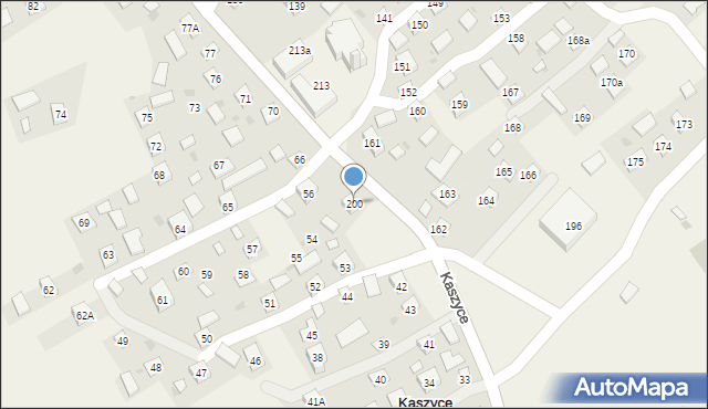 Kaszyce, Kaszyce, 200, mapa Kaszyce