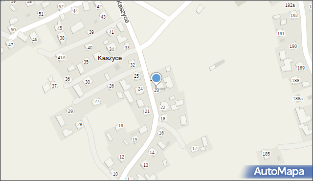 Kaszyce, Kaszyce, 23, mapa Kaszyce