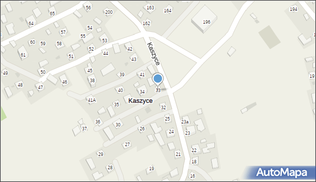 Kaszyce, Kaszyce, 33, mapa Kaszyce