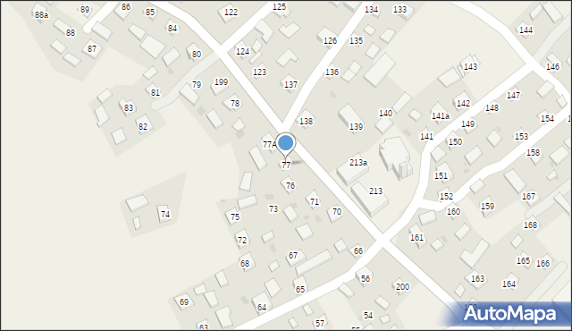 Kaszyce, Kaszyce, 77, mapa Kaszyce