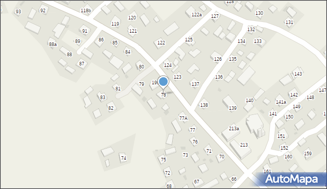 Kaszyce, Kaszyce, 78, mapa Kaszyce