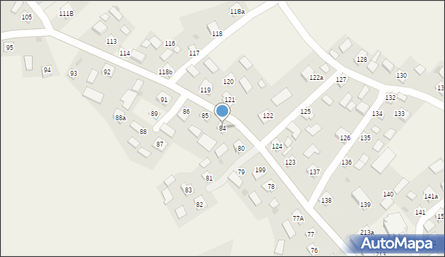 Kaszyce, Kaszyce, 84, mapa Kaszyce