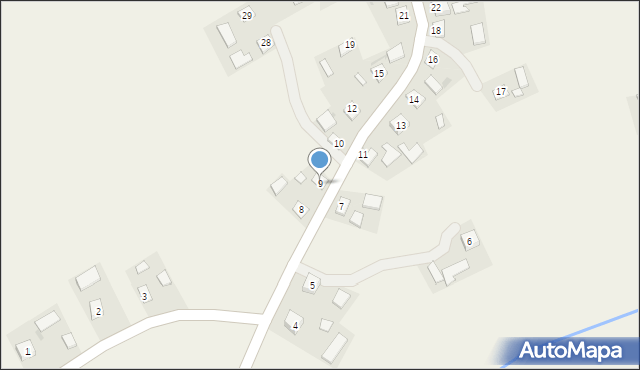 Kaszyce, Kaszyce, 9, mapa Kaszyce