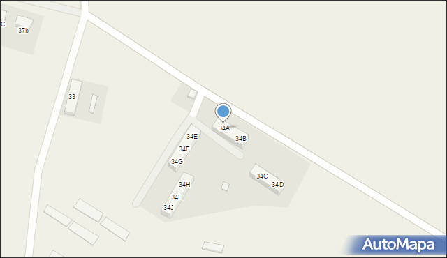 Kaszyce Milickie, Kaszyce Milickie, 34A, mapa Kaszyce Milickie