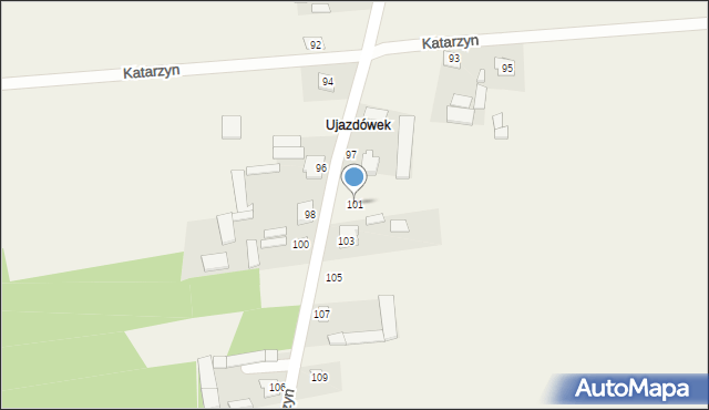 Katarzyn, Katarzyn, 101, mapa Katarzyn