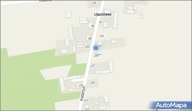 Katarzyn, Katarzyn, 105, mapa Katarzyn