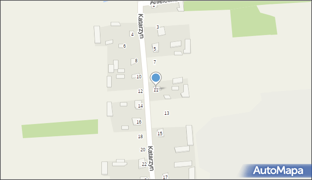 Katarzyn, Katarzyn, 11, mapa Katarzyn