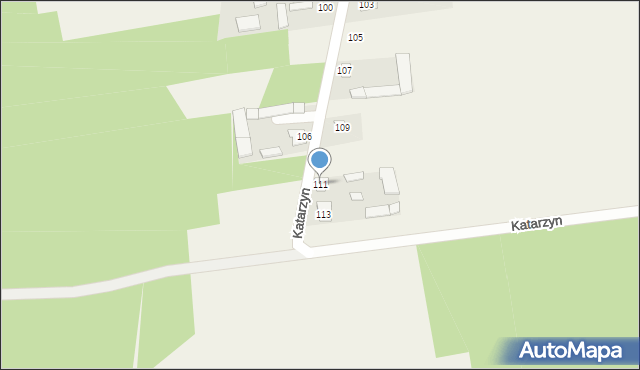 Katarzyn, Katarzyn, 111, mapa Katarzyn