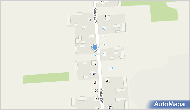 Katarzyn, Katarzyn, 12, mapa Katarzyn
