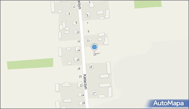 Katarzyn, Katarzyn, 13, mapa Katarzyn