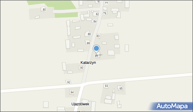 Katarzyn, Katarzyn, 85, mapa Katarzyn