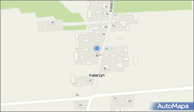 Katarzyn, Katarzyn, 88, mapa Katarzyn