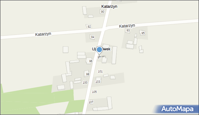 Katarzyn, Katarzyn, 97, mapa Katarzyn