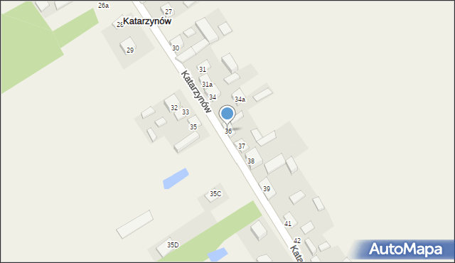 Katarzynów, Katarzynów, 36, mapa Katarzynów