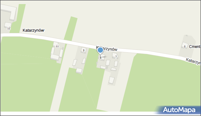 Katarzynów, Katarzynów, 8, mapa Katarzynów
