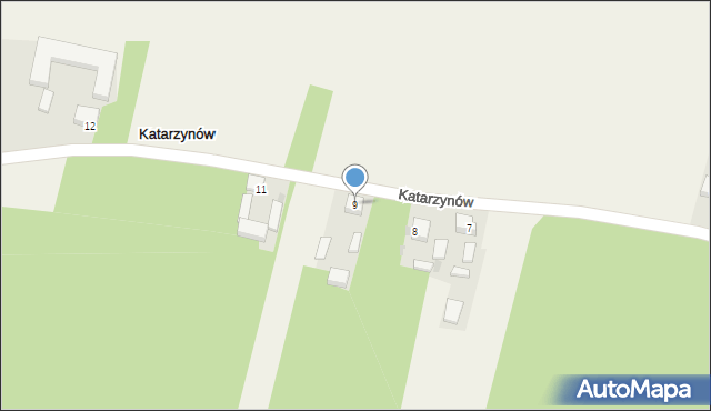 Katarzynów, Katarzynów, 9, mapa Katarzynów