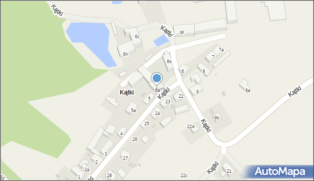 Kątki, Kątki, 6a, mapa Kątki