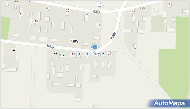 Kąty, Kąty, 16, mapa Kąty