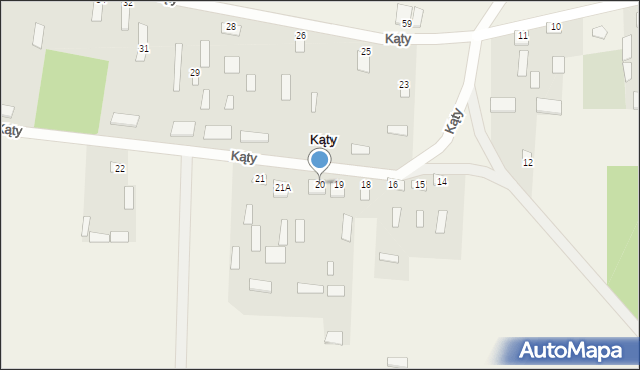 Kąty, Kąty, 20, mapa Kąty