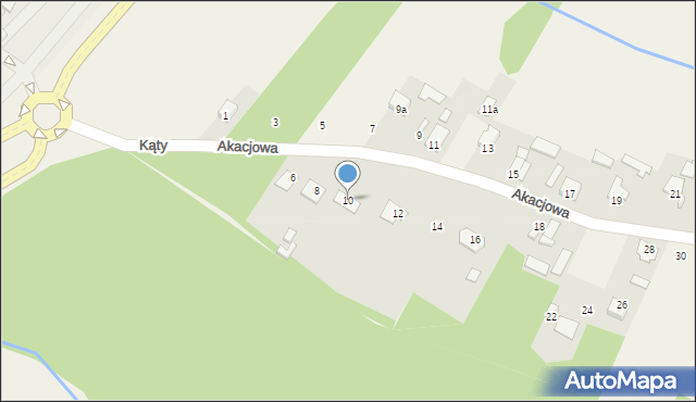 Kąty, Kąty, 10, mapa Kąty