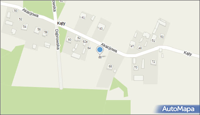 Kąty, Kąty, 66, mapa Kąty