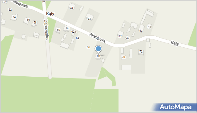 Kąty, Kąty, 68, mapa Kąty