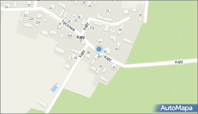 Kąty, Kąty, 43, mapa Kąty