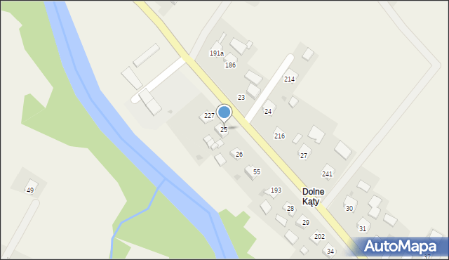 Kąty, Kąty, 25, mapa Kąty